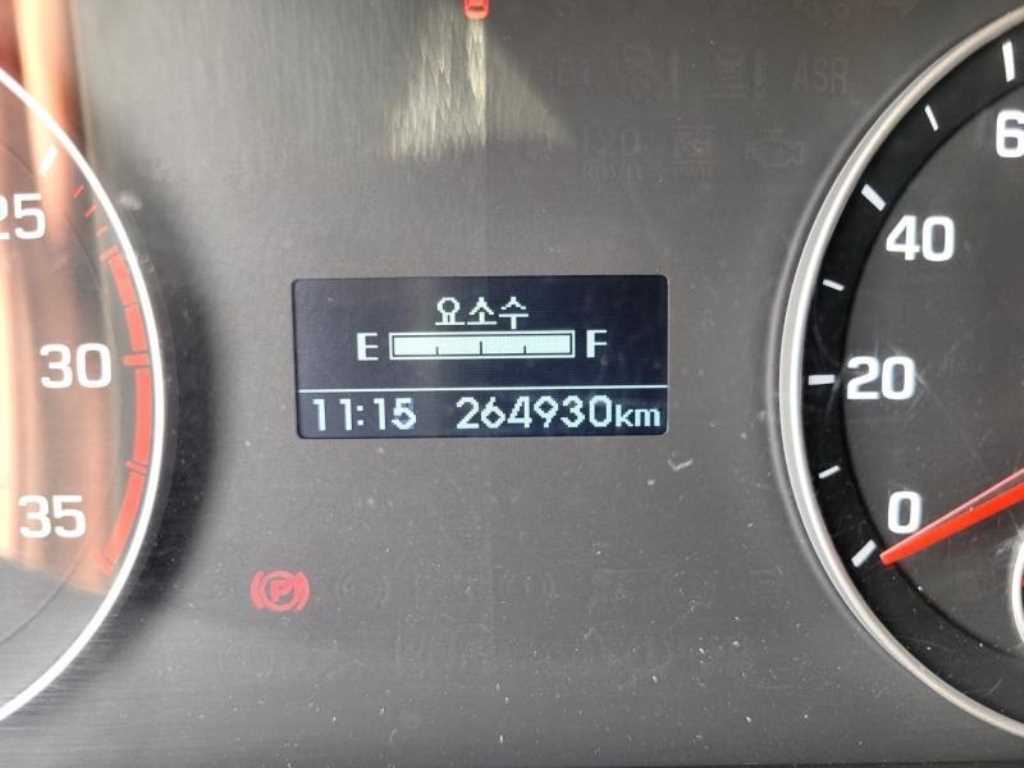 현대 마이티 2.5톤 익스탑 2018년식 계기판 264,930km