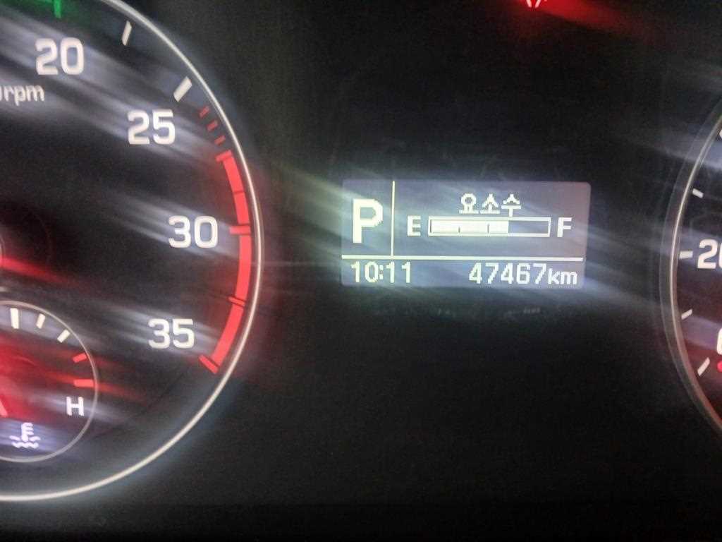 현대 마이티 2.5톤 익스탑 2021년식 계기판 47,467km, 변속 P