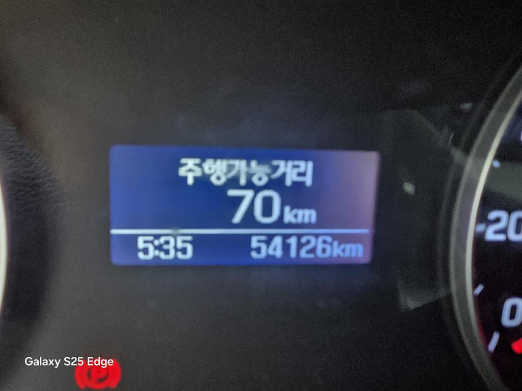 현대 마이티 2.5톤 익스탑 2021년식 계기판 54,126km