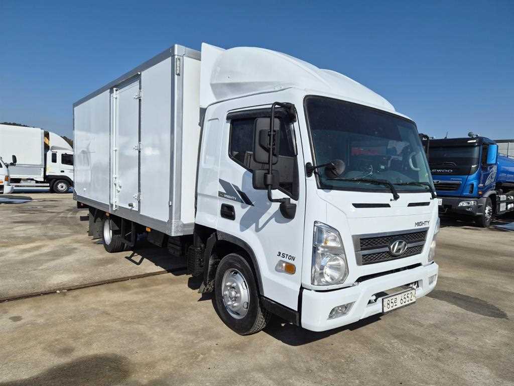 현대 마이티 3.5톤 냉동탑 2017년식 도어 3.5TON, 흰 탑
