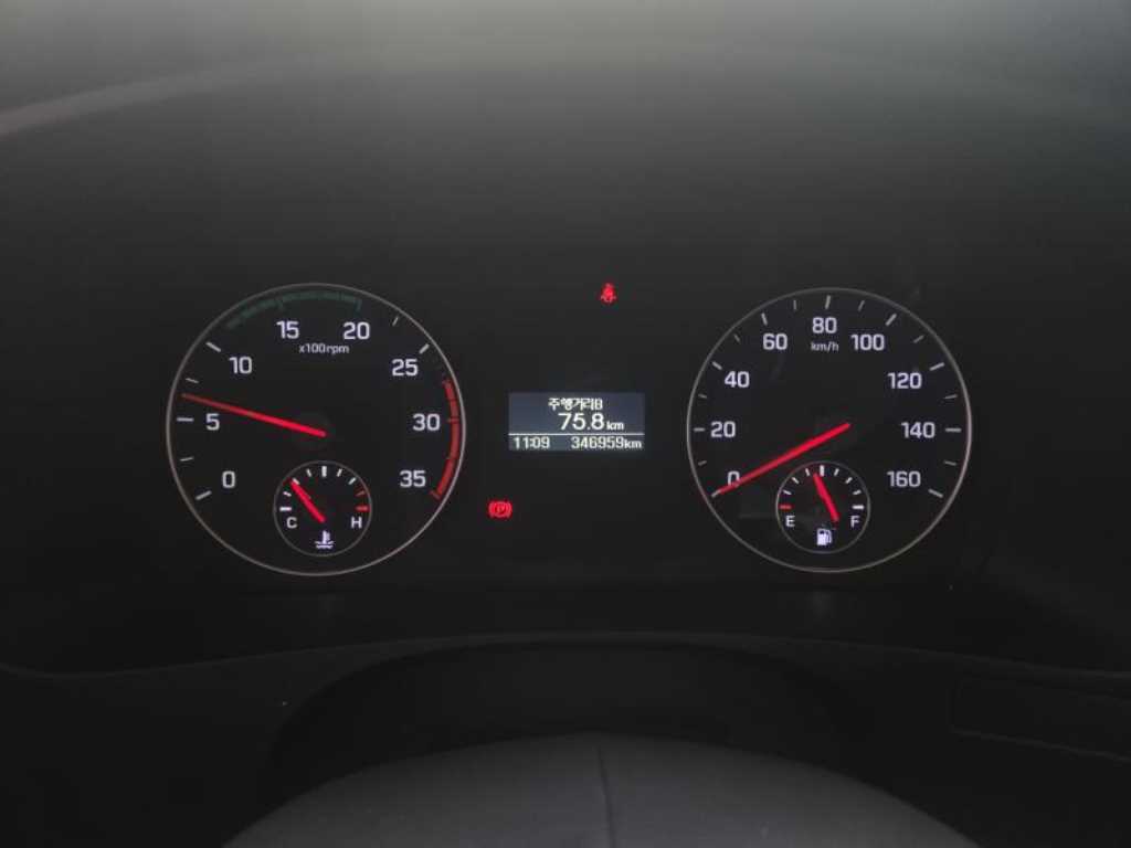 현대 마이티 3.5톤 냉동탑 2021년식 계기 표시 346,959km