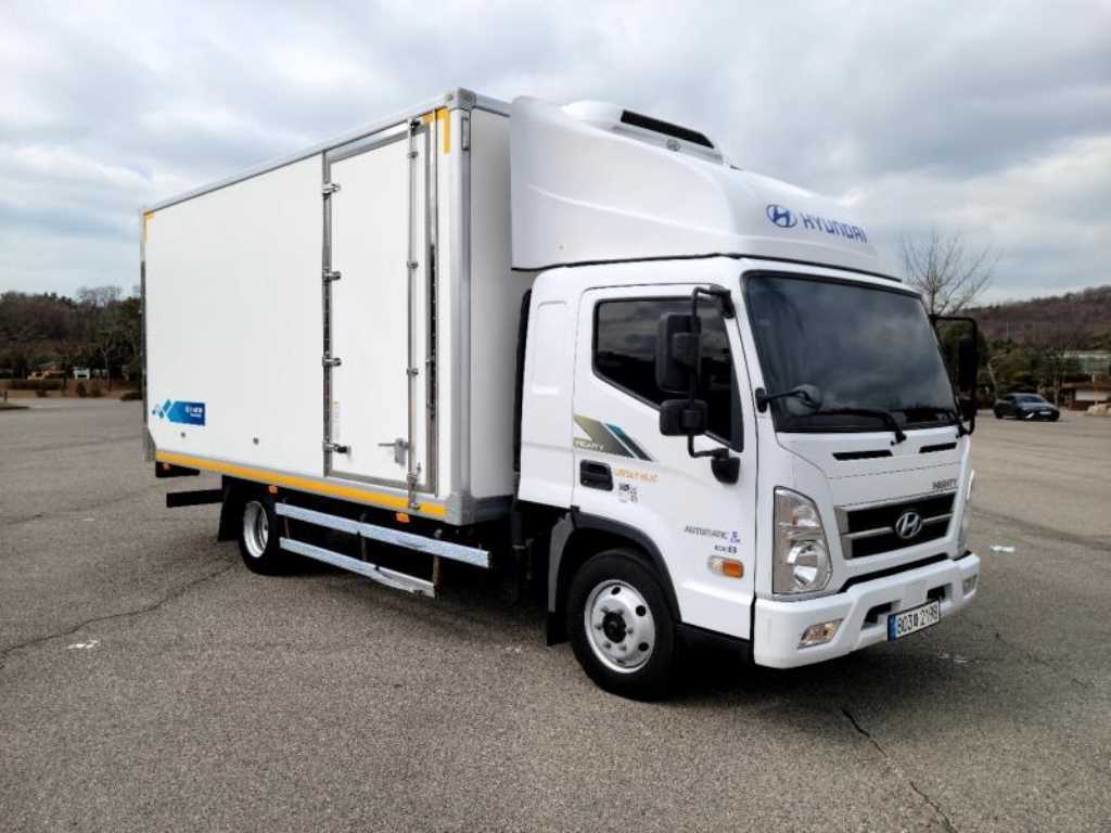현대 올뉴마이티 3.5톤 냉동탑 2023년식 옆문, HYUNDAI 디플렉터, AUTOMATIC