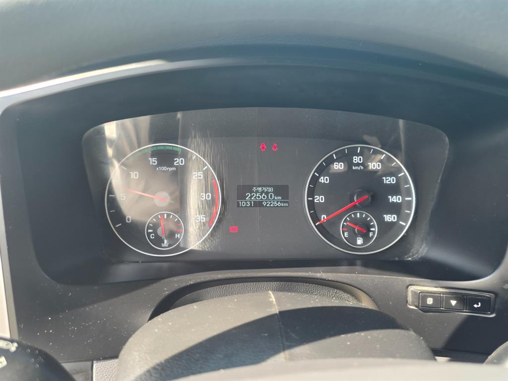 현대 올뉴마이티 3.5톤 압착진개차 2018년식 계기판 누적 92,256km