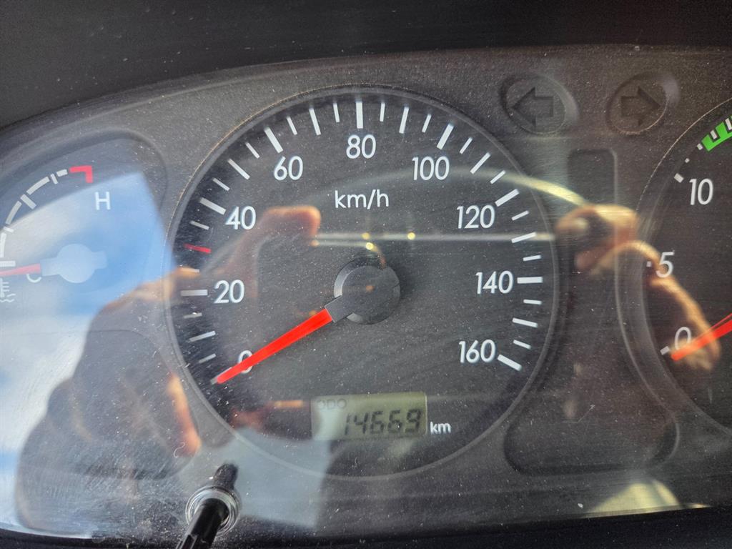 현대 마이티 3.5톤 카고크레인 2013년식 계기판 표시 14,669km