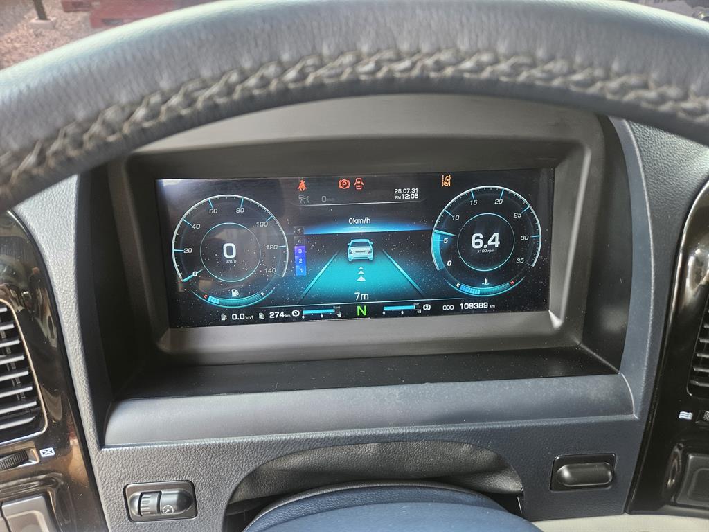 타타대우 맥쎈 8.5톤 윙바디 2023년식 계기판 109,389km · 변속 N